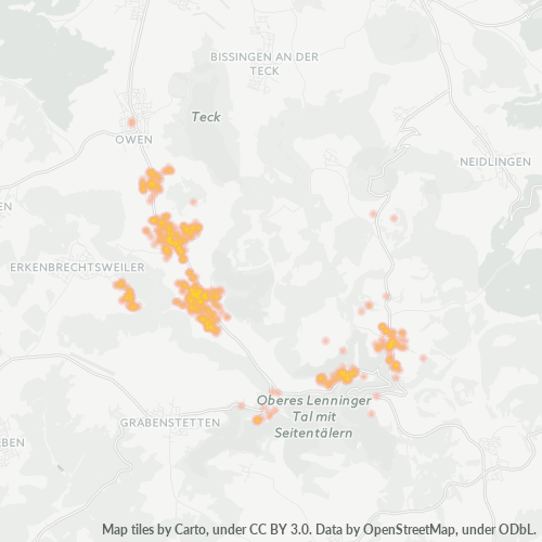 73252 Standortdichte-Heatmap
