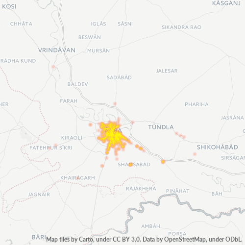 282001 Business Density Heatmap