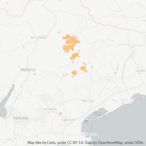 Mappa di calore per cap 32020