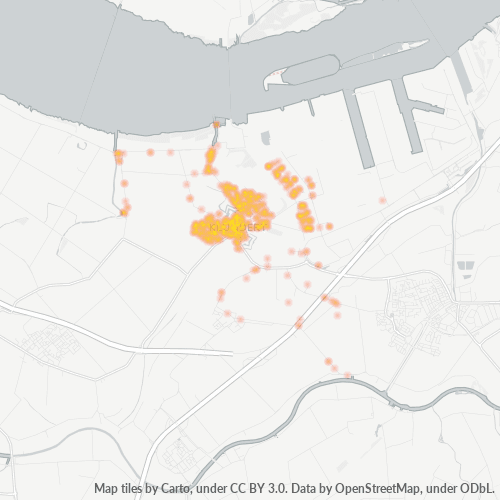 Heatmap voor postcode 4791