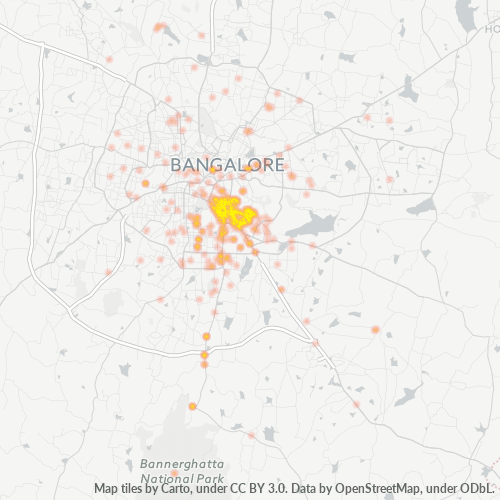 560030 Business Density Heatmap