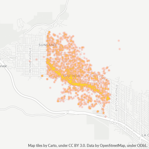 91042 Business Density Heatmap