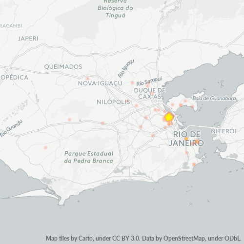 21031-000 Mapa de calor de densidad empresarial