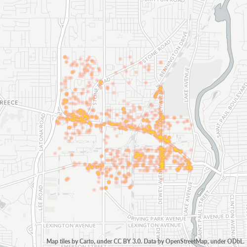 14615 Business Density Heatmap