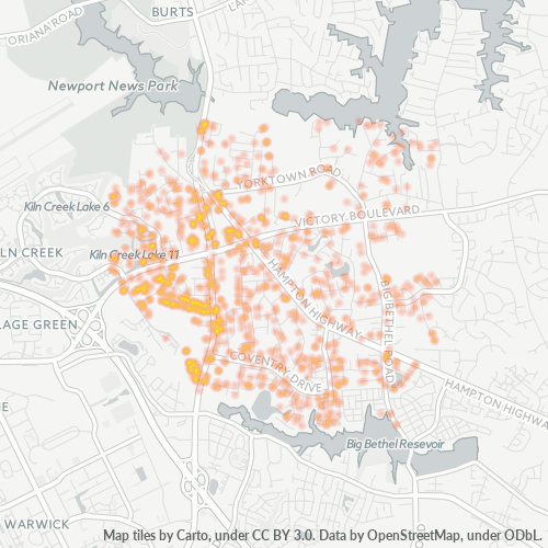 23693 Business Density Heatmap