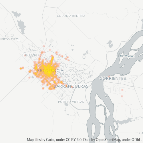3500 Heatmap de Densidade da Empresa