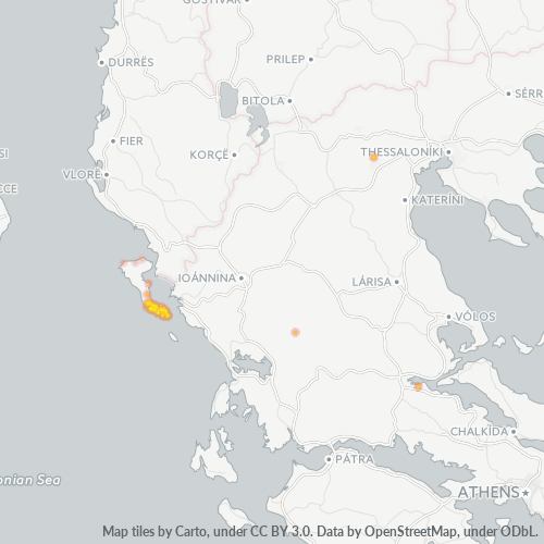 490 80 Χάρτης θερμότητας πυκνότητας επιχείρησης