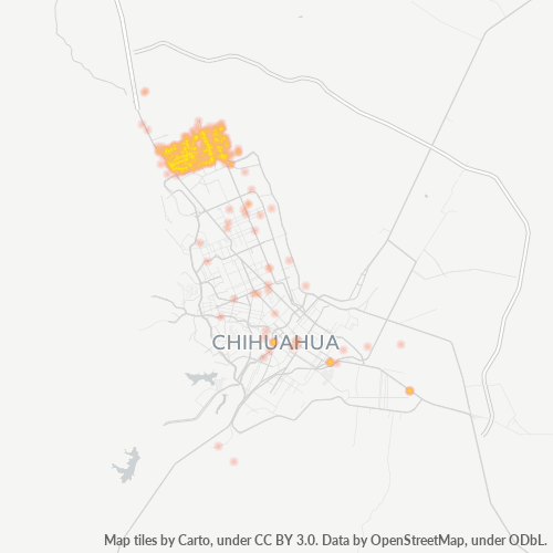 31137 Mapa de calor de densidad empresarial