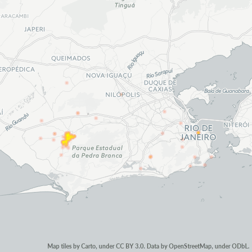 23045-000 Mapa de calor de densidad empresarial