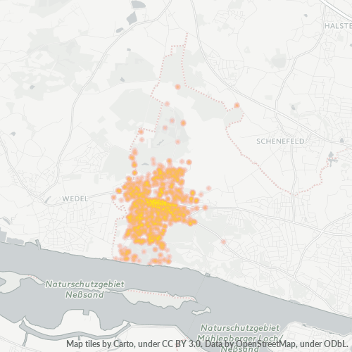 Heatmap für plz 22559