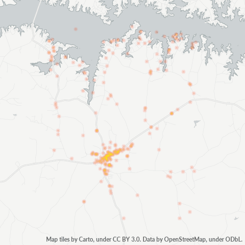 27850 Business Density Heatmap