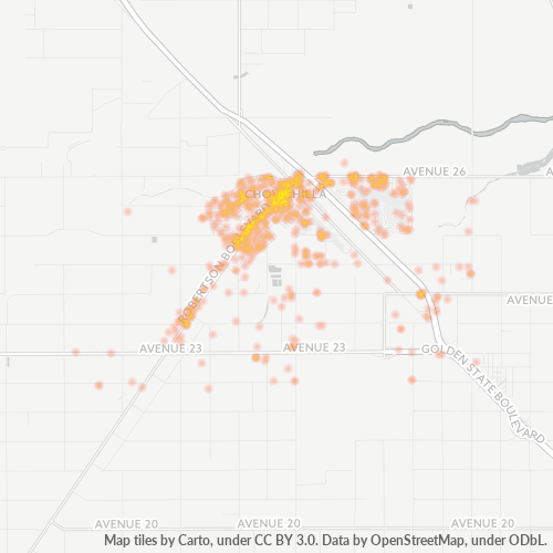 93610 Business Density Heatmap