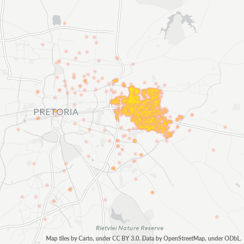 0184 Hittekaart vir Besigheidsdigtheid