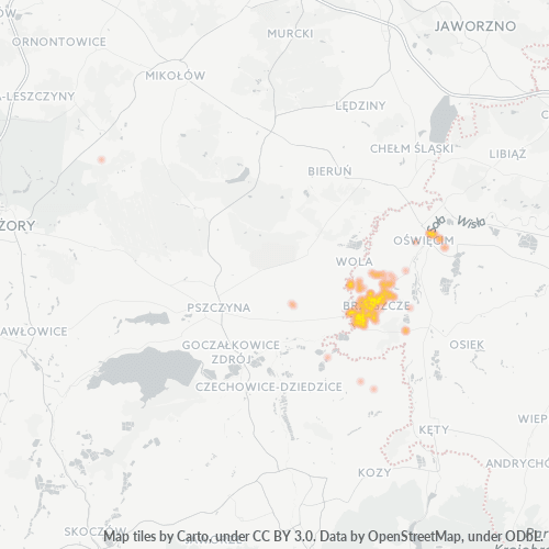 32-620 Mapa intensywności działalności gospodarczej