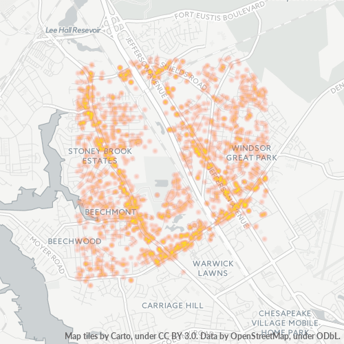 23608 Business Density Heatmap