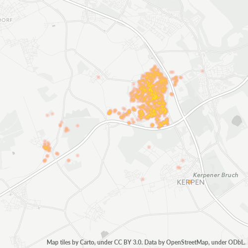 Heatmap für plz 50170
