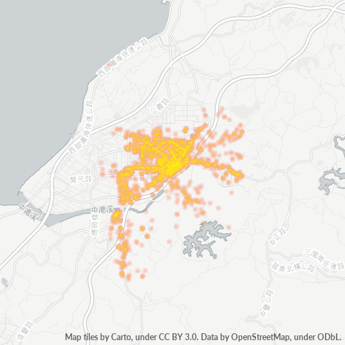 351 商業密度熱圖