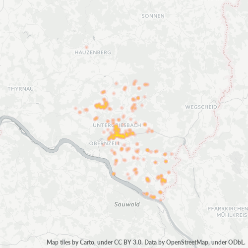 Heatmap für plz 94107