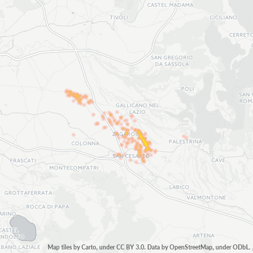 00039 Mappa di concentrazione per la densità di aziende