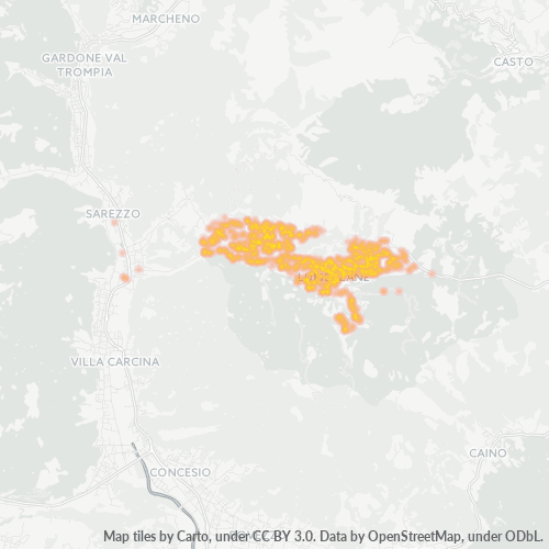 Mappa di calore per cap 25065