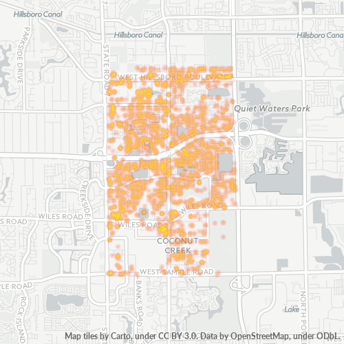 33073 Business Density Heatmap