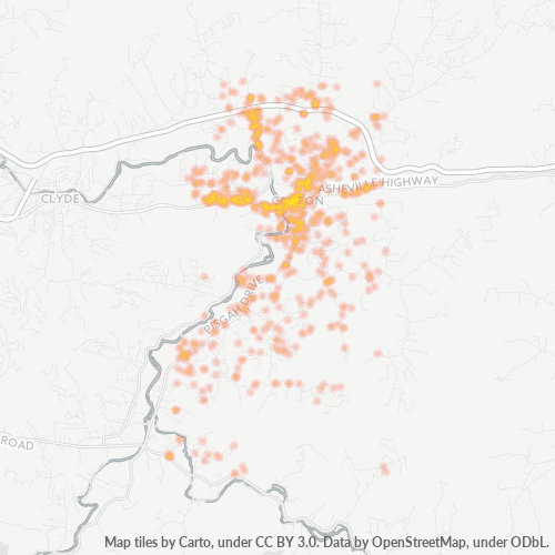 28716 Business Density Heatmap