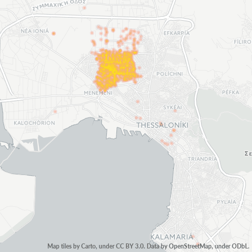 562 24 Χάρτης θερμότητας πυκνότητας επιχείρησης