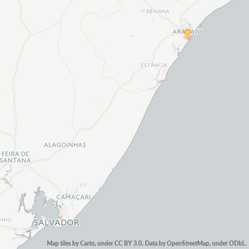49050-000 Mapa de calor de densidad empresarial