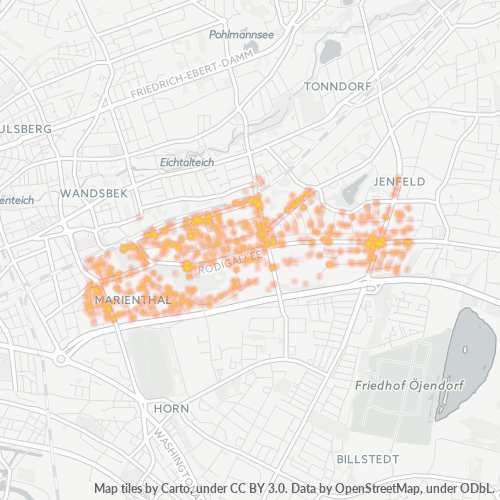 22043 Standortdichte-Heatmap