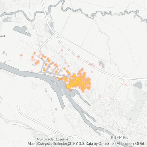 28237 Standortdichte-Heatmap