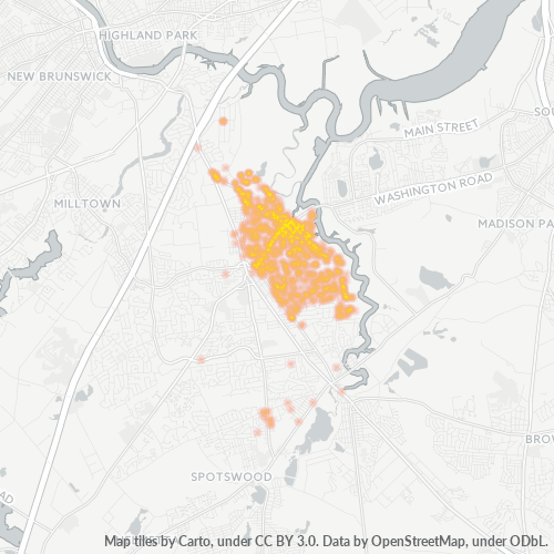 08882 Business Density Heatmap