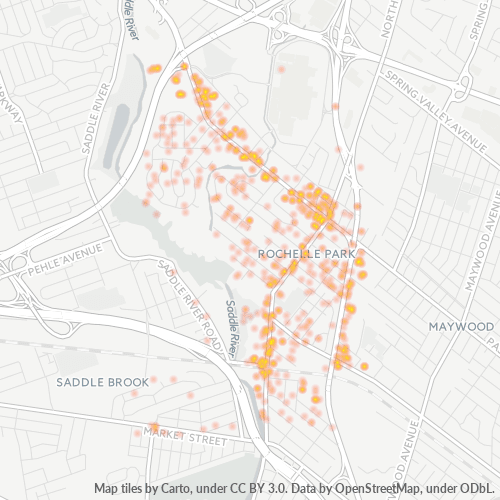 07662 Business Density Heatmap