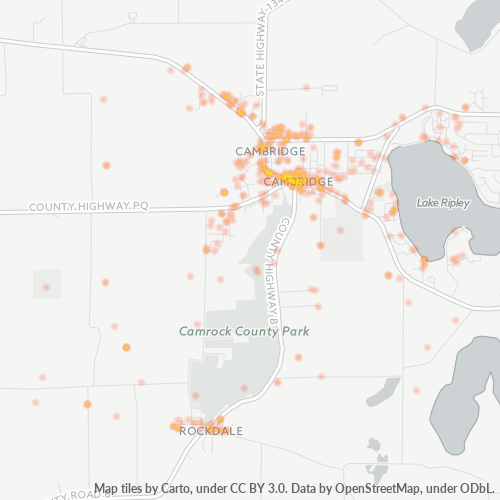 53523 Business Density Heatmap