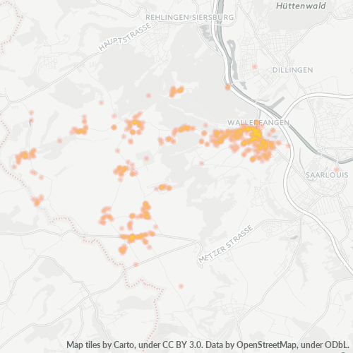 Heatmap für plz 66798