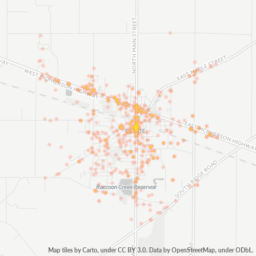 43410 Business Density Heatmap