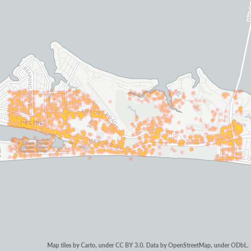 32541 Business Density Heatmap