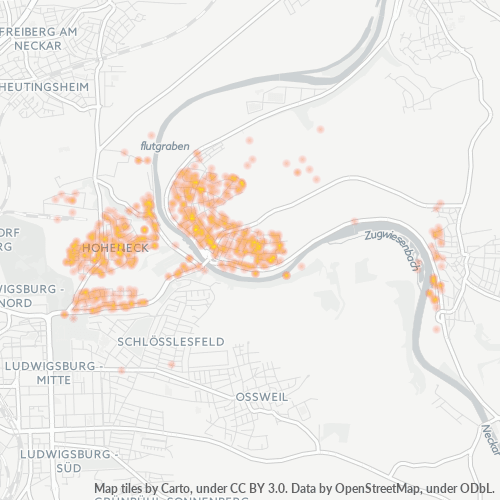 Heatmap für plz 71642