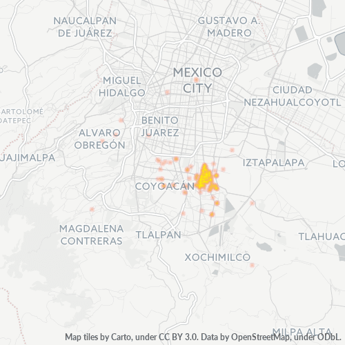 04260 Mapa de calor de densidad empresarial