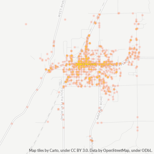 82401 Business Density Heatmap
