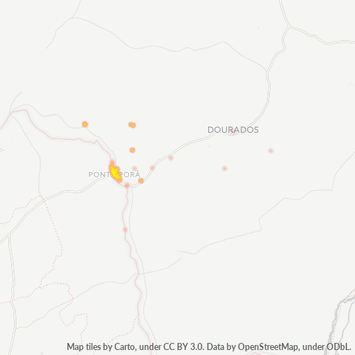 79900-000 Mapa de calor de densidad empresarial