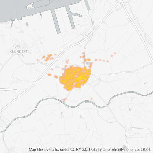 Heatmap voor postcode 4761