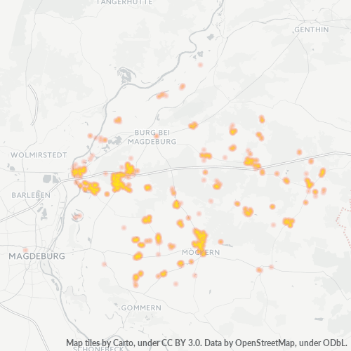 Heatmap für plz 39291