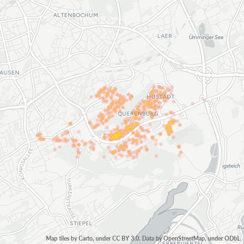 Heatmap für plz 44801