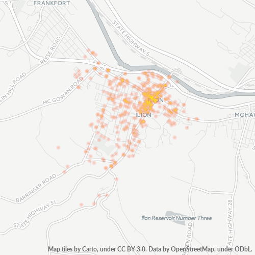 13357 Business Density Heatmap
