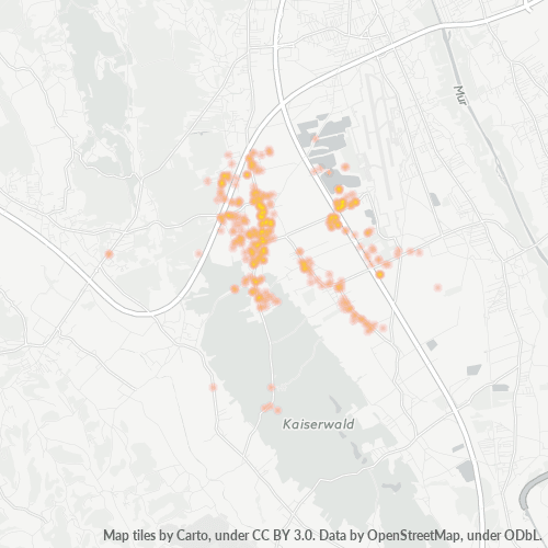 Heatmap für postleitzahl 8141