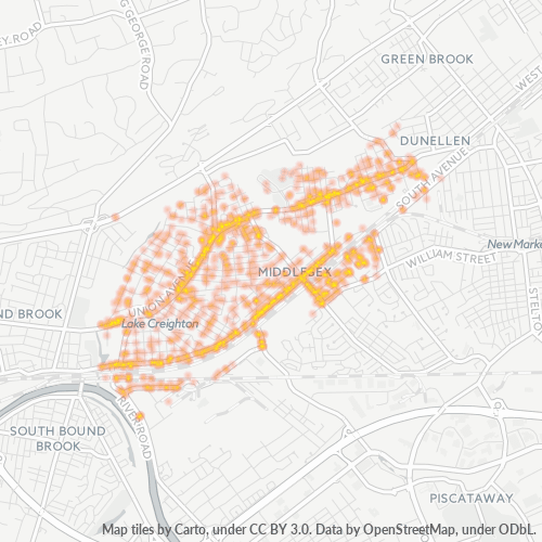 08846 Business Density Heatmap