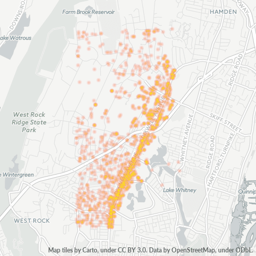 06514 Business Density Heatmap