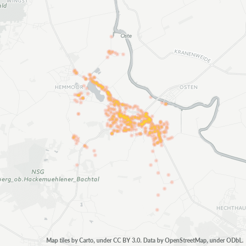 Heatmap für plz 21745