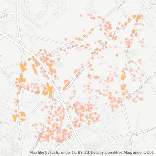 07751 Business Density Heatmap