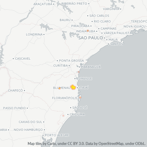 89110-000 Heatmap de Densidade da Empresa